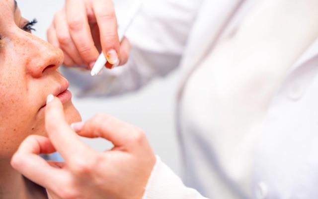 Physician-led skin evaluation at Renuvia Cell Institute